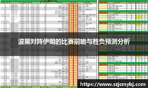 波黑对阵伊朗的比赛前瞻与胜负预测分析